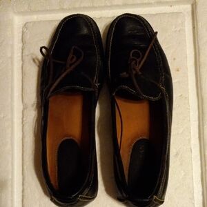 womens cole Haan loafers size 7.5B black made in Brazil D11732 great condition